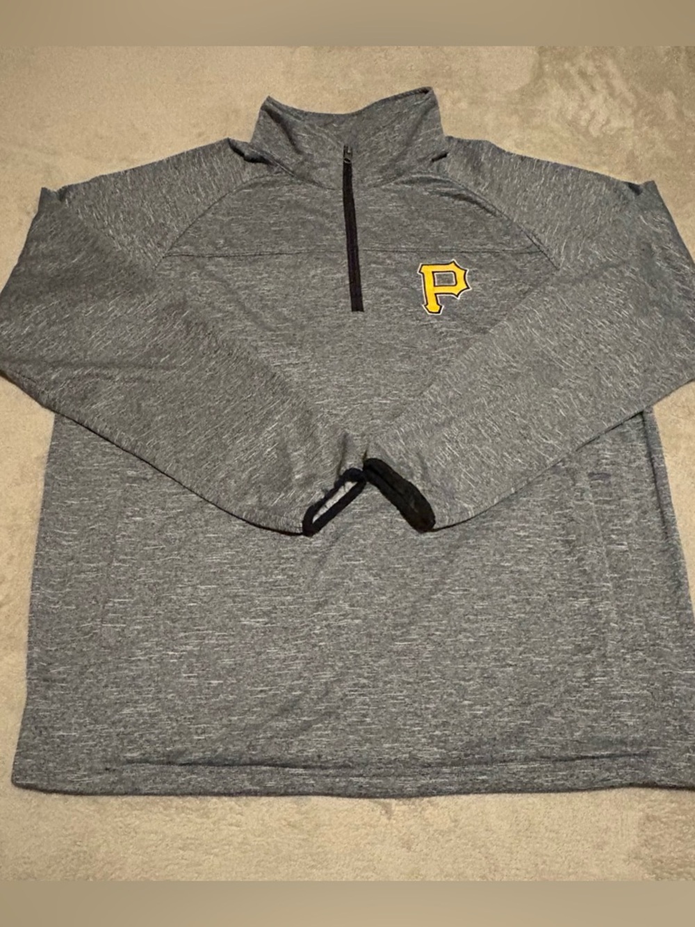 Official MLB Genuine Merchandise Pittsburgh Pirates Quarter‑Zip Pullover - XL
